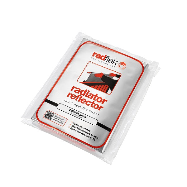 Radflek 3 Sheet Pack, Energy Saving heat reflector for radiators