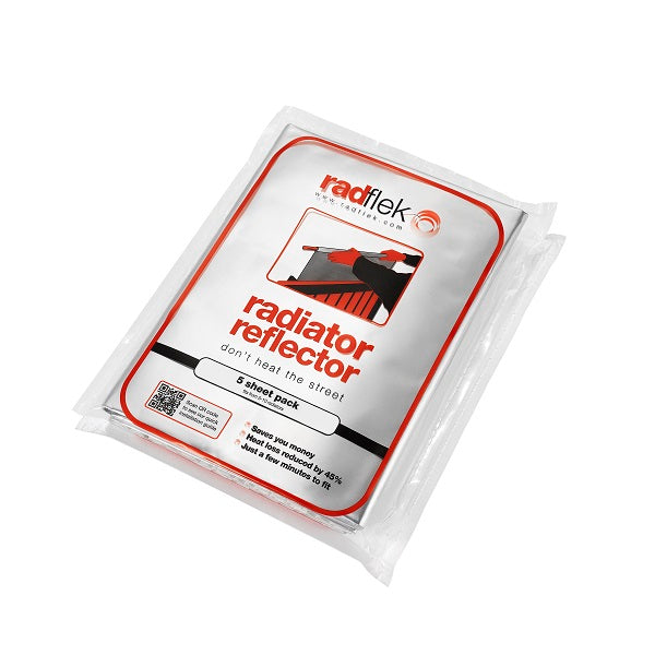 Radflek 5 Sheet Pack, Energy Saving heat reflector for radiators