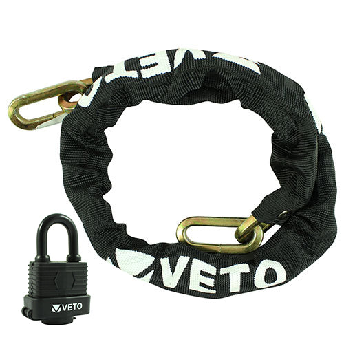 Timco Security Chain & Weatherproof Padlock 8mm x 1m