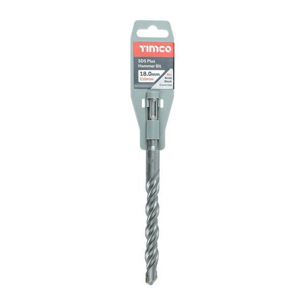 Timco SDS Plus Hammer Bit 18.0 x 210