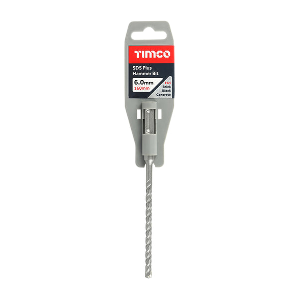 Timco SDS Plus Hammer Bit 6.0 x 160