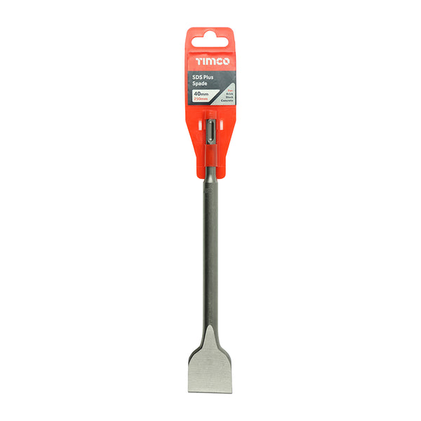 Timco SDS Plus Steels - Spade 40 x 250