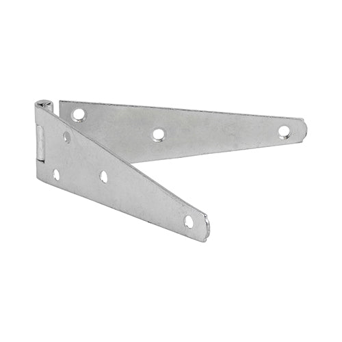 Timco Pair of Medium Strap Tee Hinges - Zinc 6"