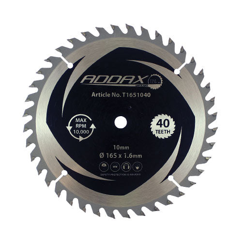 Timco Handheld Cordless Circular Saw Blade 165 x 10 x 40T