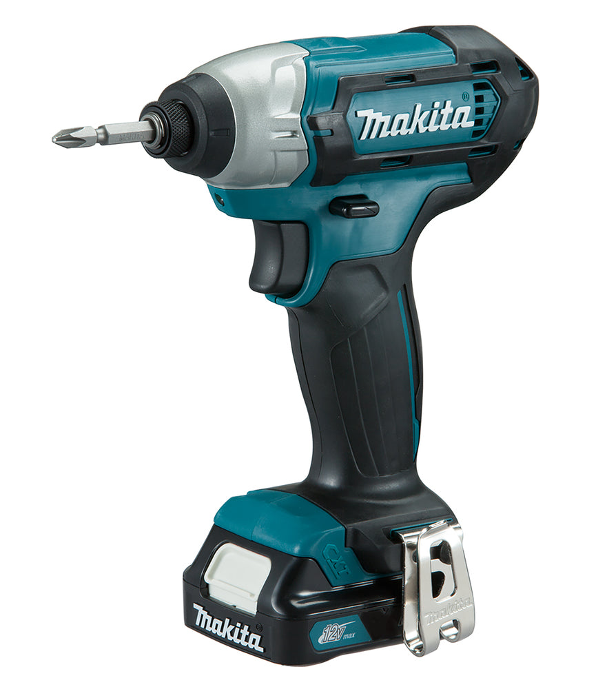 Makita Combo Kit 12V 2 X 2.0AH li-ion cxt cordless combi drill and impact driver pack, CLX228AJ