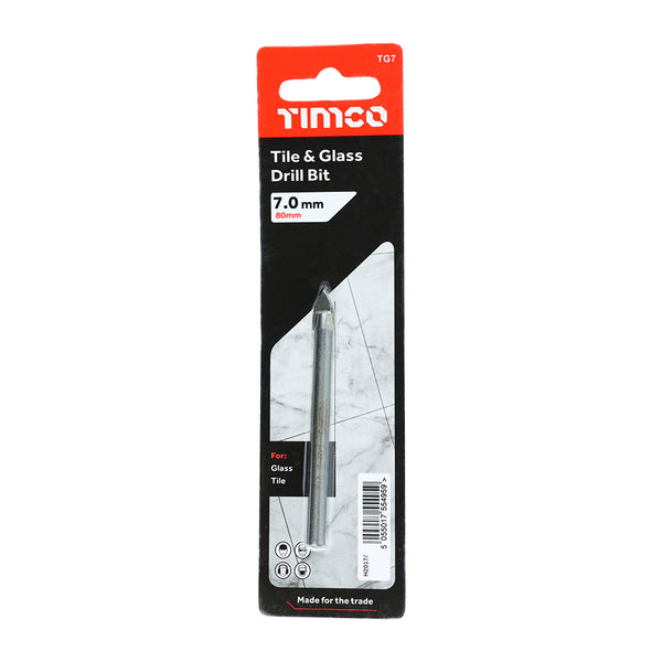 Timco TCT Arrow Head Tile & Glass Bit 7.0mm