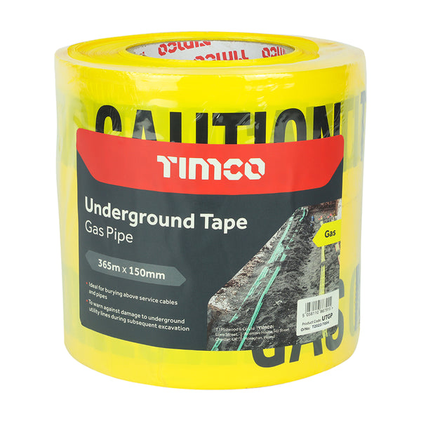 Timco Underground Tape - Gas Pipe 365m x 150mm