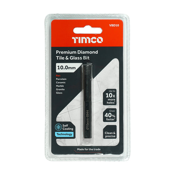 Timco Premium Diamond Tile & Glass Bit 10.0mm