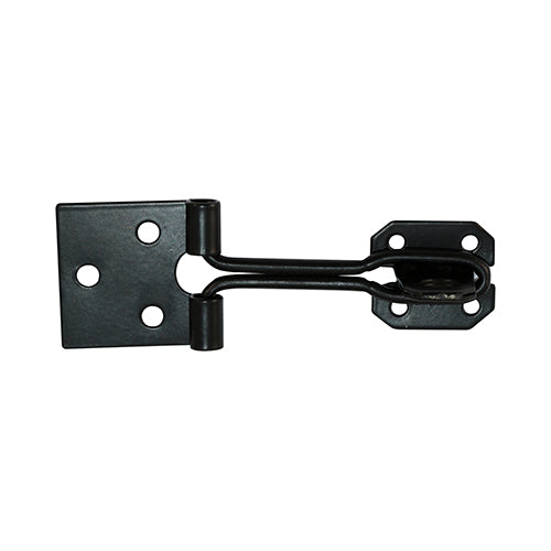 Timco Wire Pattern Hasp & Staple - Black 3"