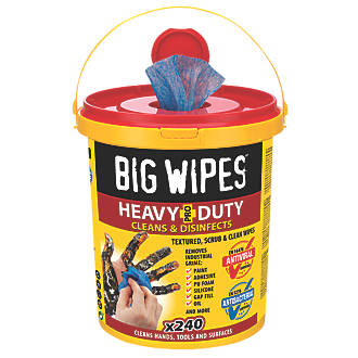 Big Wipes 4x4-inch heavy-duty wipes textured, scrub and clean wipes, 240 pack