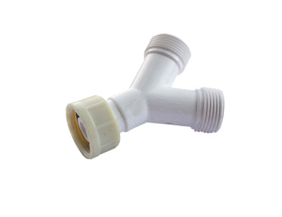 Oracstar Y Piece for Inlet Hose 3/4inch White HC08B