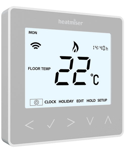 Heatmiser NeoStat Programmable Thermostat Silver