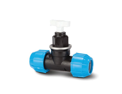 Polypipe Polyfast 20mm Plastic Stopcock Black/Blue PF42620