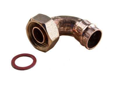 Oracstar Tap Connector Angled Solder Ring 15mm x 1/2inch Bronze 2 Pk PF66