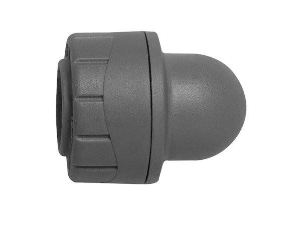 PolyPlumb Socket Blank End 15mm Grey 2 Pk PPM1915