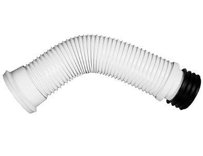 Polypipe Kwickfit Pan Connector 110mm Flexible Extending 300mm to 600mm White PPS110V2