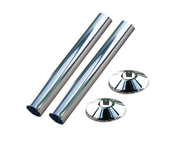 Oracstar Pipe Covers and Collars 15mm Chrome Effect 2 Pk PPS444CK