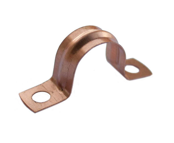 Oracstar Saddle Pipe Clips 15mm Copper 8 Pk PPS50