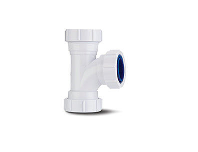 Polypipe Compression Waste 40mm 91.25º Equal Tee White PS22