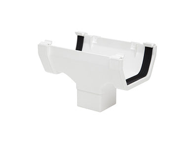 Polypipe Square 112mm Running Outlet White RW205-W
