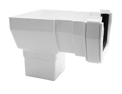 Polypipe Square 75mm Stop End Outlet White RW206-W