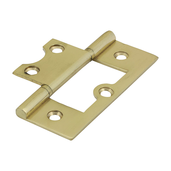 Timco Plain Bearing Flush Hinges - Solid Brass - Polished Brass 75 x 50