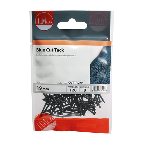 Timco Cut Tacks - Blue 19mm - 120 Pieces