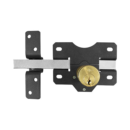 Timco Throw Locks - Double - Black 70mm