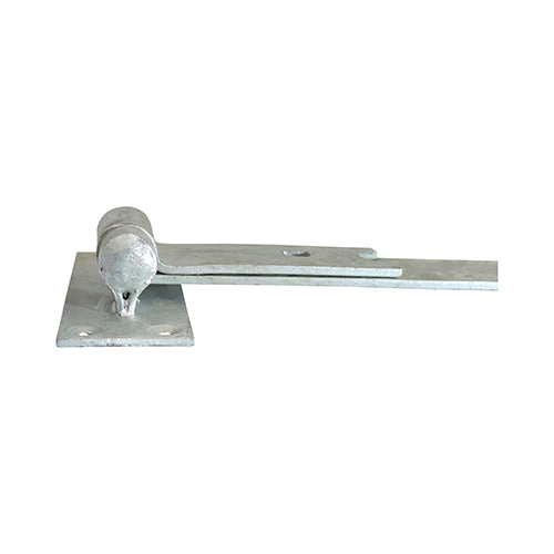 Timco Pair of Straight Band & Hook On Plates - Hot Dipped Galvanised 500mm