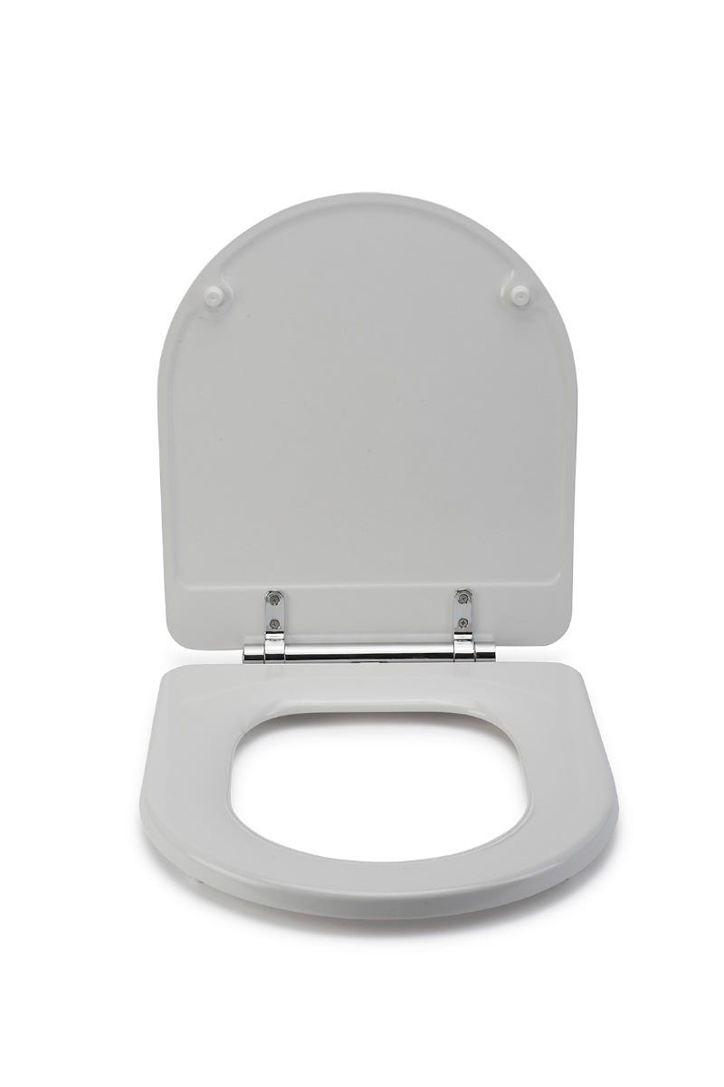 Croydex Garda Moulded Wood Flexi-Fix Toilet Seat White WL600922H